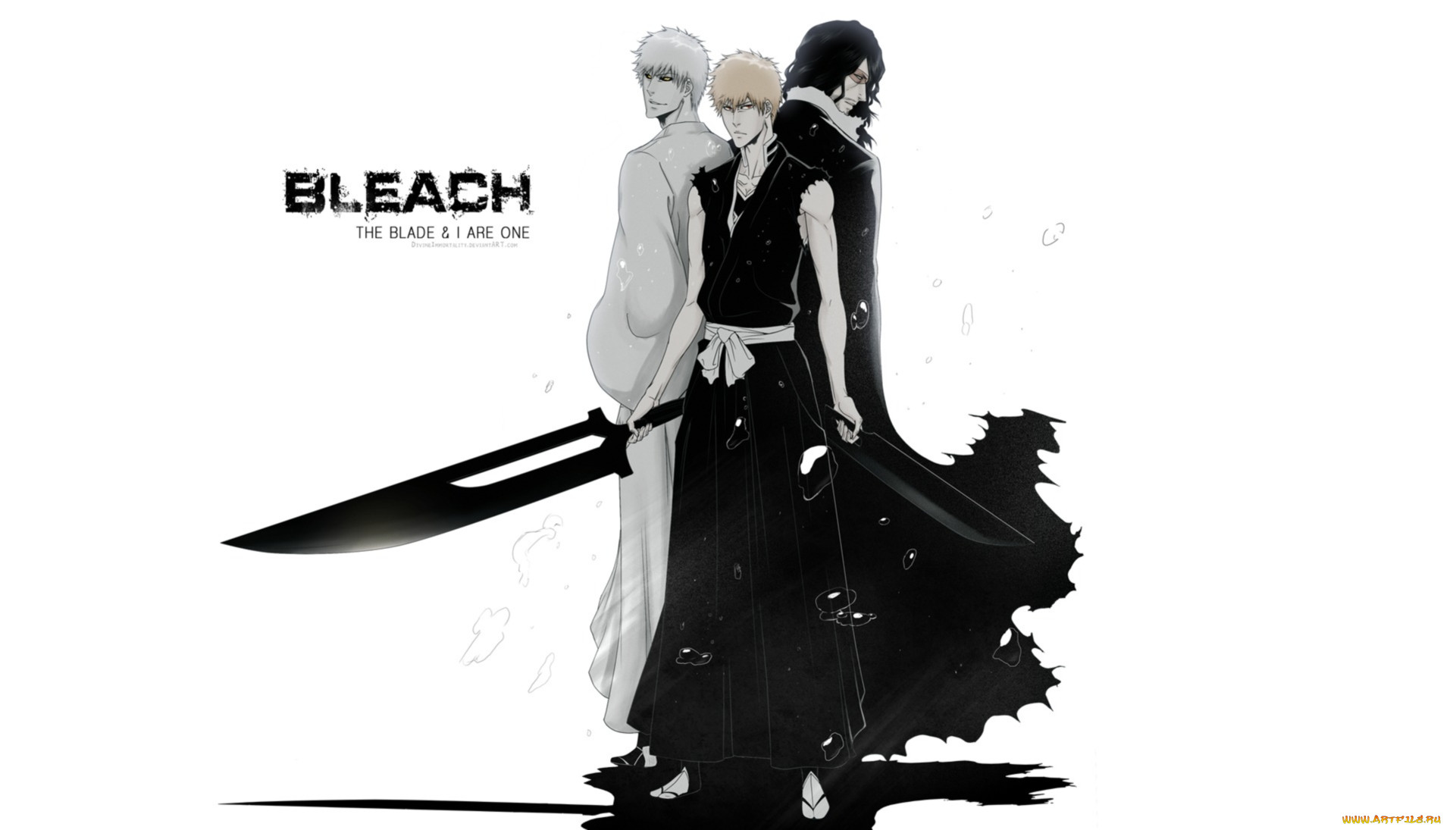 Обои Аниме Bleach, обои для рабочего стола, фотографии аниме, bleach, мечи,  пустой, kurosaki, ichigo Обои для рабочего стола, скачать обои картинки  заставки на рабочий стол.